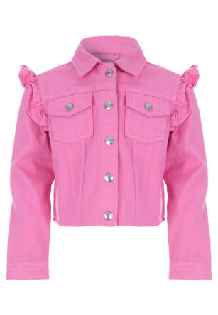 Younger Girls Pink Denim Jacket