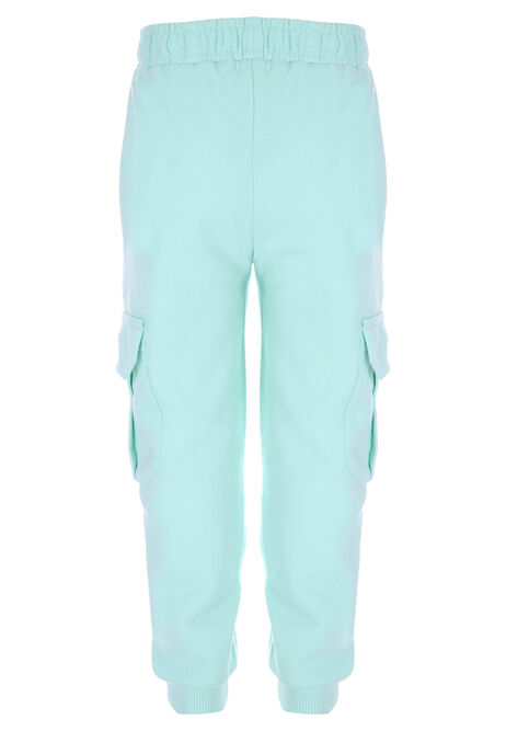 Younger Girls Mint Cargo Joggers