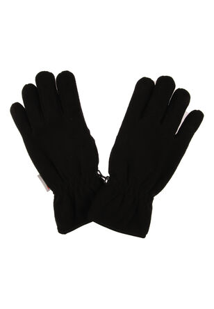 Mens Black Fleece Thinsulate Gloves