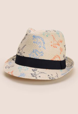 Younger Boys Natural Dino Trilby