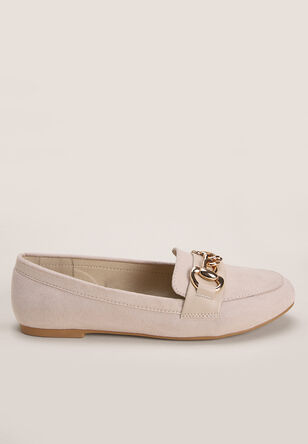 Womens Stone Slip-On Loafers
