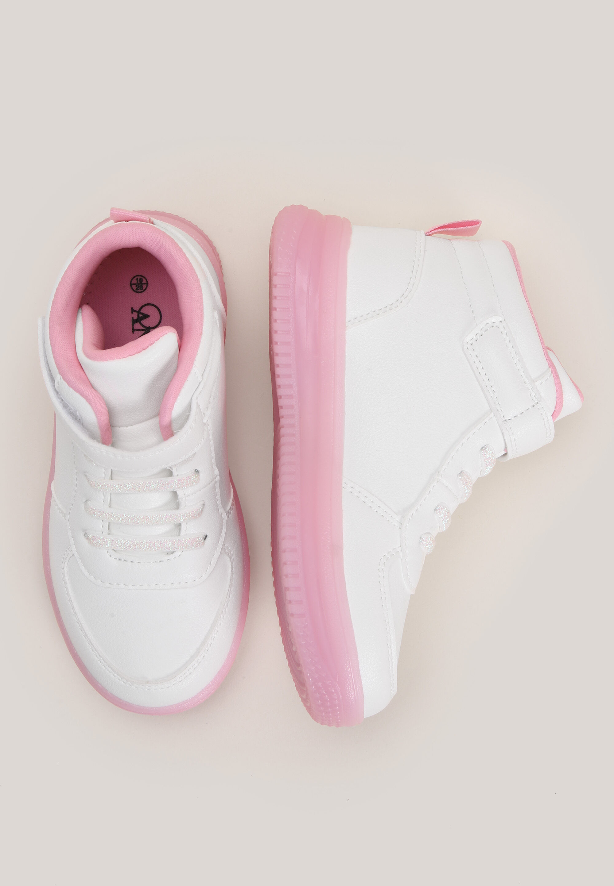 Younger Girl White High Top Light Up Trainers Peacocks