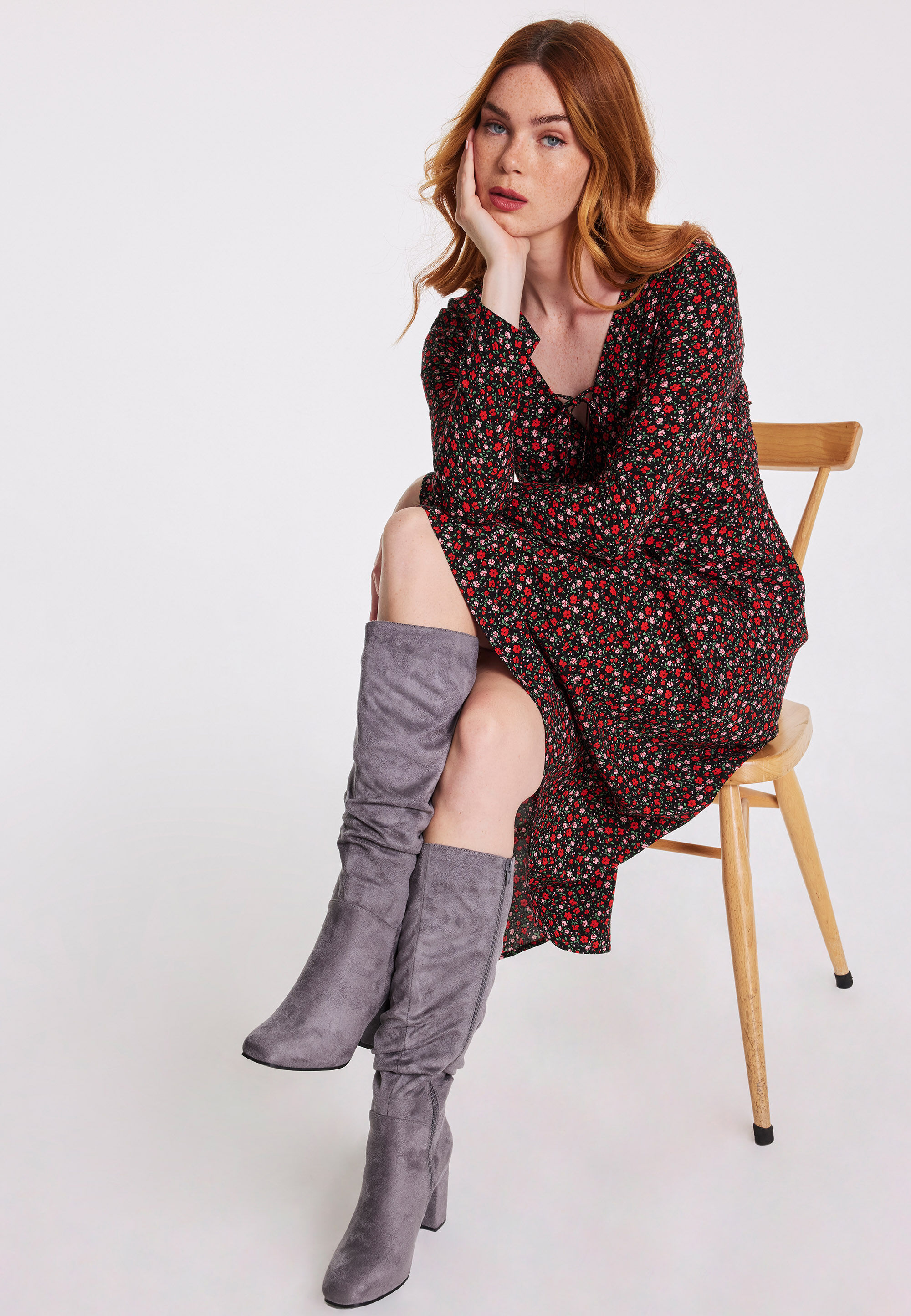 Peacocks knee high boots store