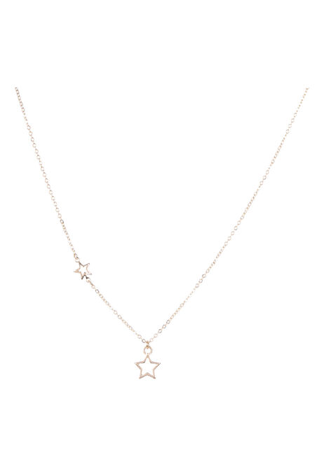 Womens Gold Delicate Star Necklace