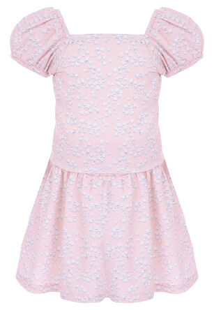 Younger Pink Floral Skirt & T-shirt Set
