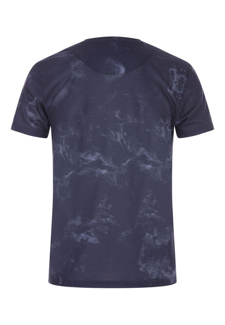 Mens Black & Grey Sublimation T-Shirt | Peacocks