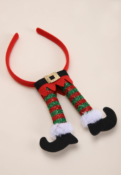 Red Christmas Elf Headband