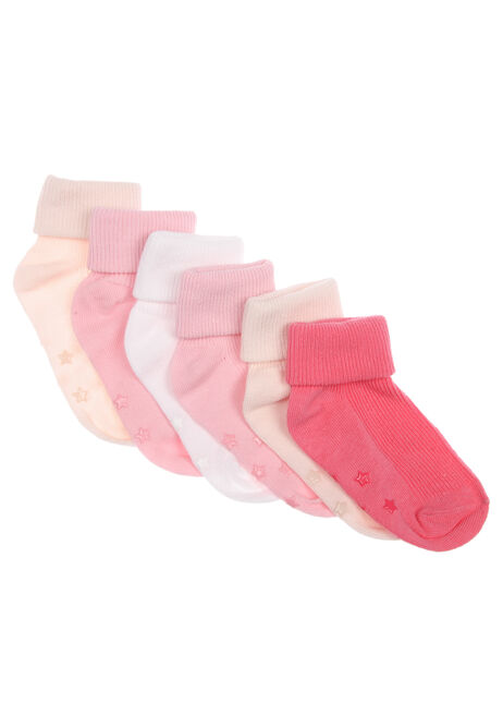 Baby Girl 5pk Pink Socks