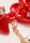 Womens Gold Christmas Bow Drop Earrings