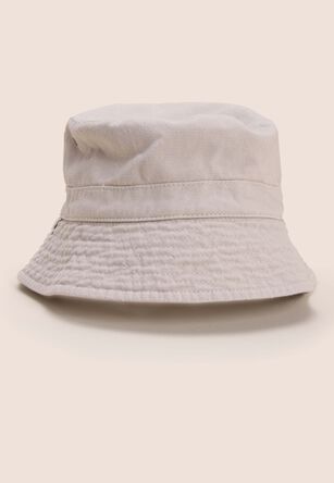 Mens Stone Bucket Hat with Chin Strap