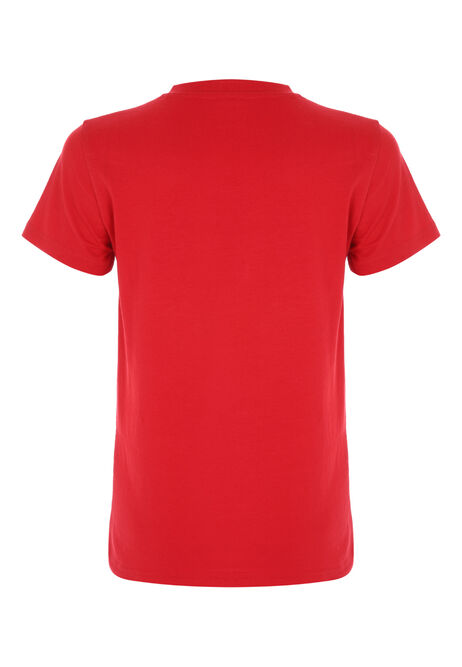 Older Boys Red Cool Cymru T-Shirt Wales