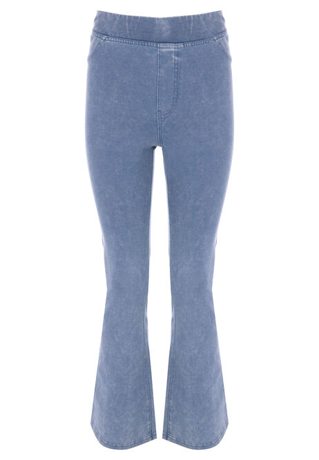 Older Girls Blue Denim Bootcut Jeggings