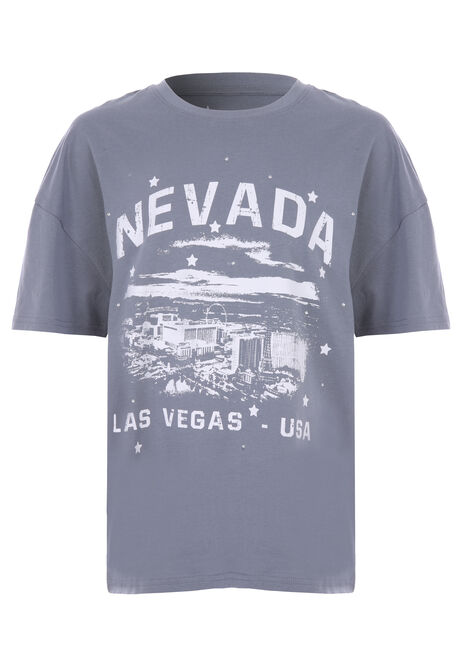 Older Girls Grey Sparkle Nevada T-shirt