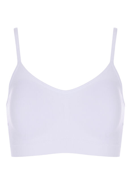 Older Girls White Seamfree Crop Top