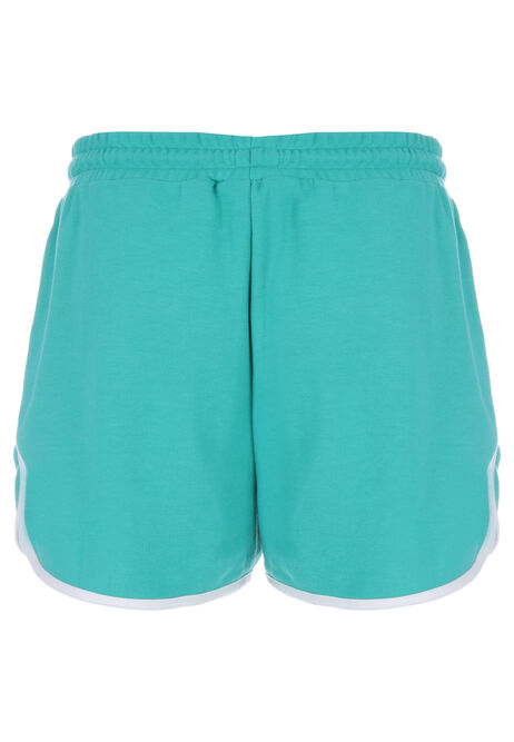 Womens Bright Green Sweat Shorts