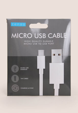 White USB Lightning To USB Cable