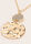 Womens Gold Tone Textured Metal Pendant Necklace