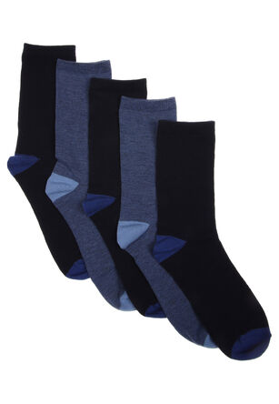 Boys 5pk Navy Socks
