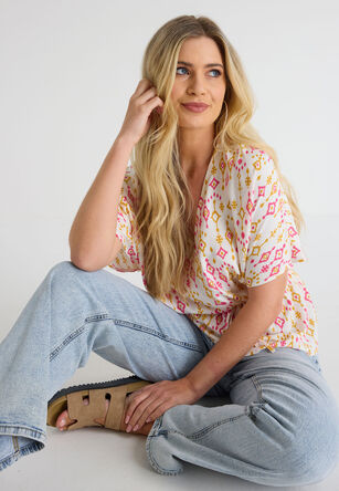 Womens Assorted Abstract Top 