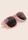 Girls Pink Strawberry Print Retro Sunglasses