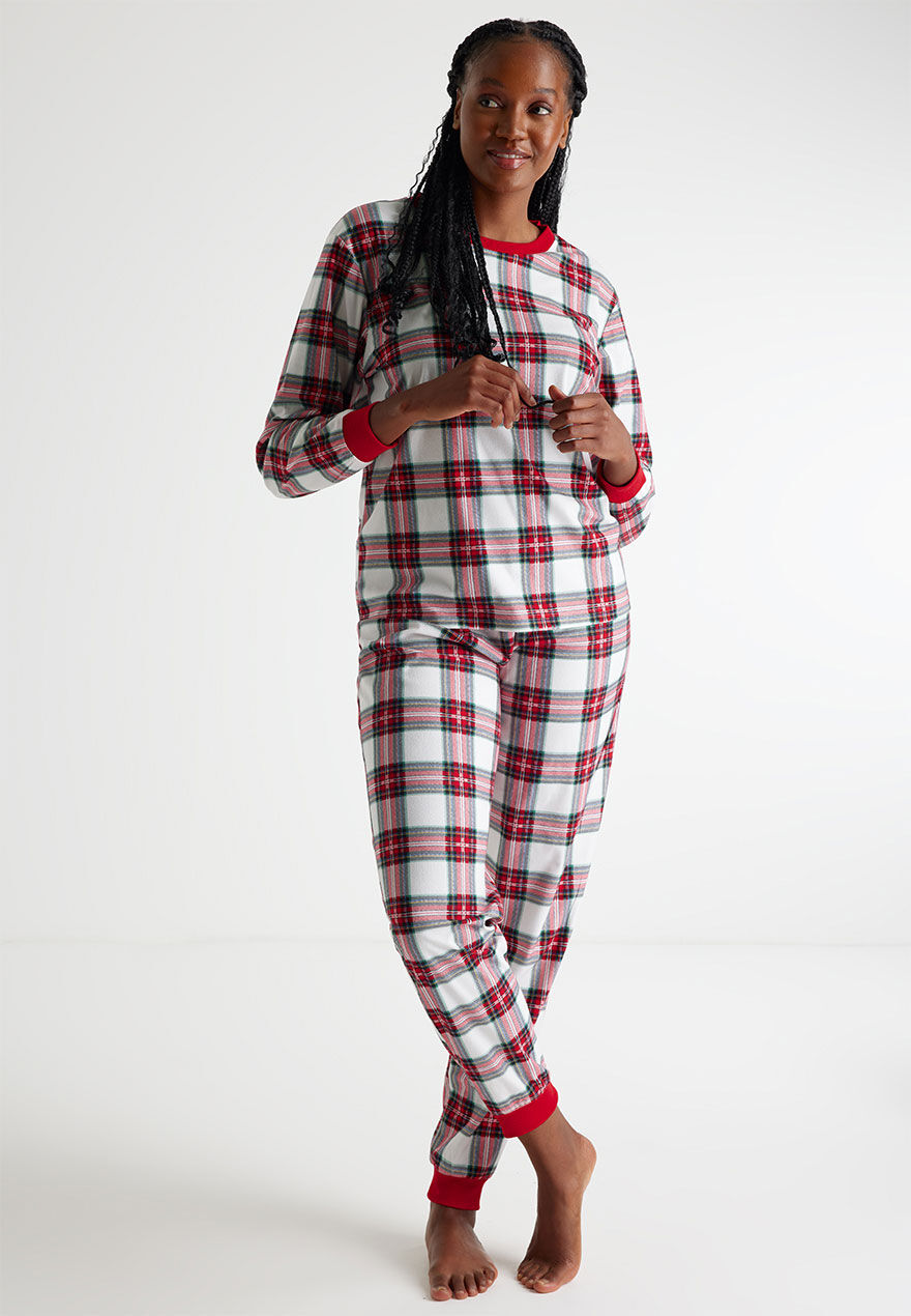 Red check pyjamas sale