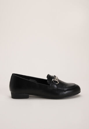 Womens Black Snaffle Loafer 
