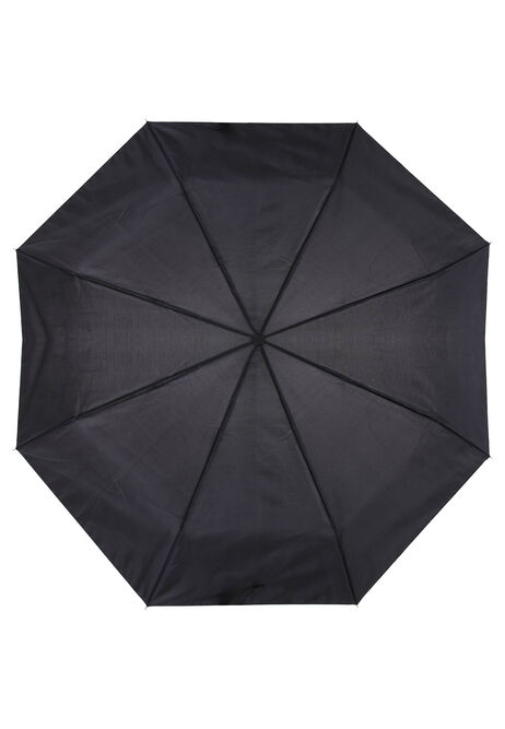 Womens Plain Black Umbrella 