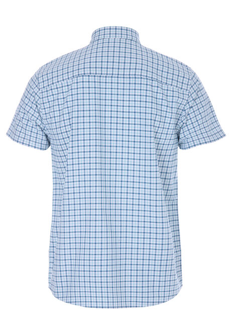 Mens Turquoise Oxford Check Shirt