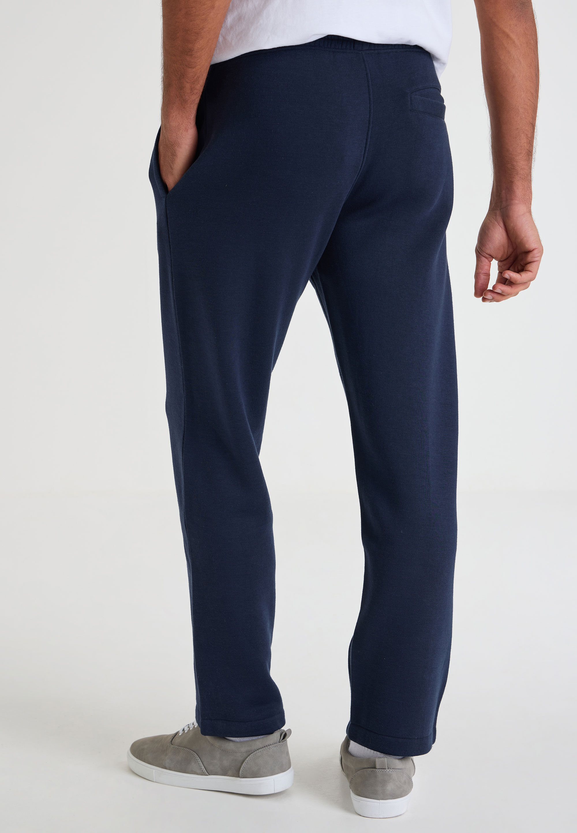 Mens Navy Straight Leg Jogger Peacocks