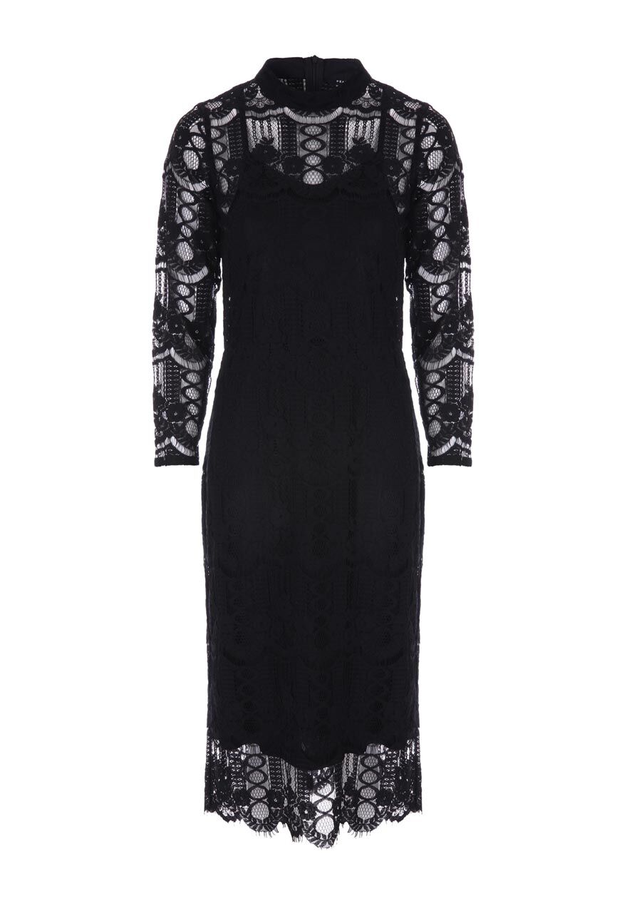 Peacocks black dress online