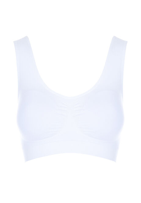 Womens White Thick Strap Crop Top