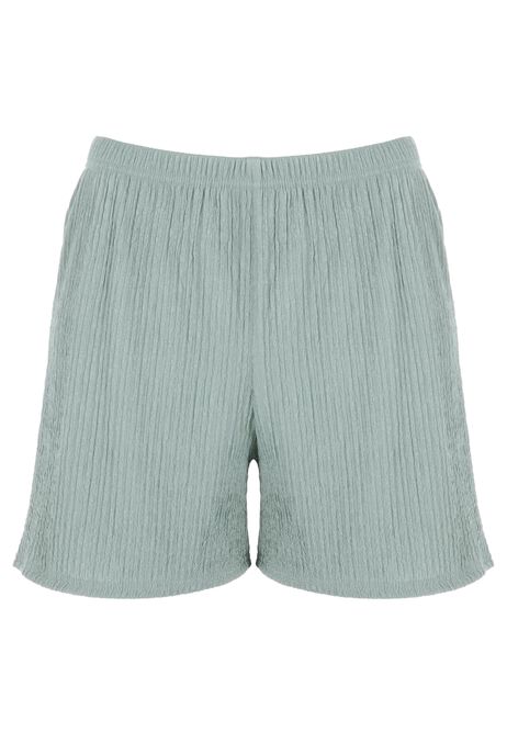 Womens Sage Ripple Texture Shorts