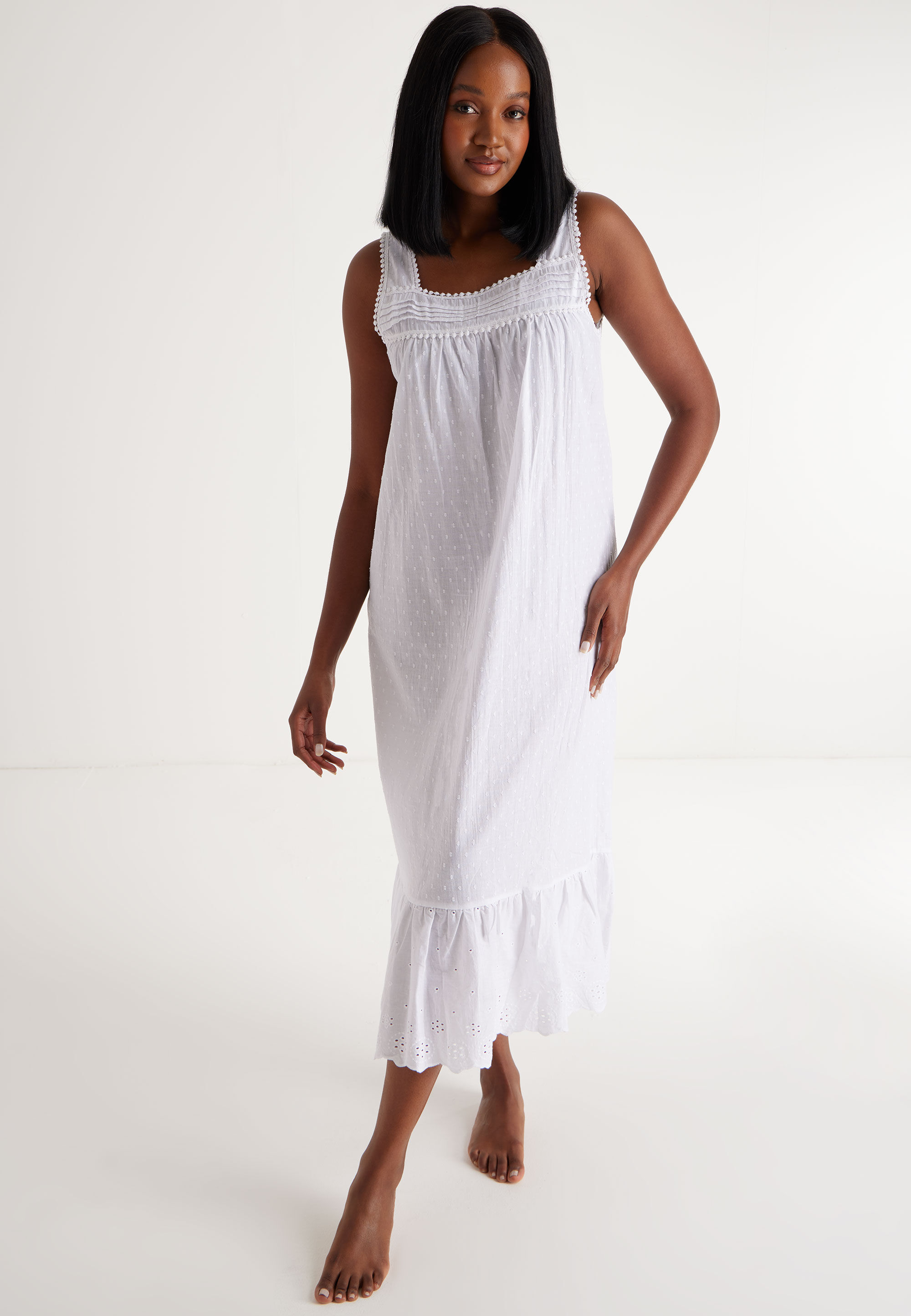 White broderie online nightdress