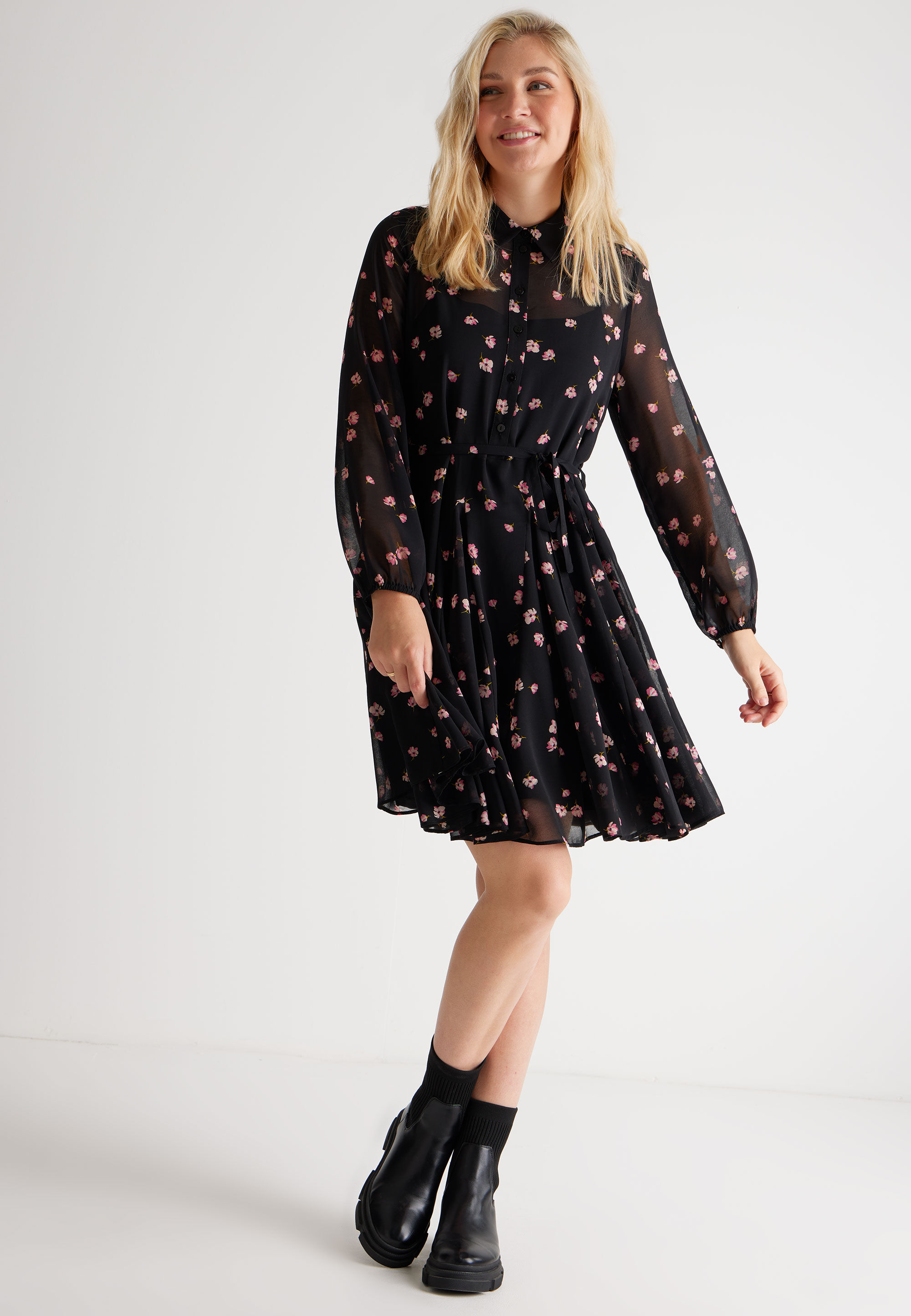 Chiffon shirt deals dress uk