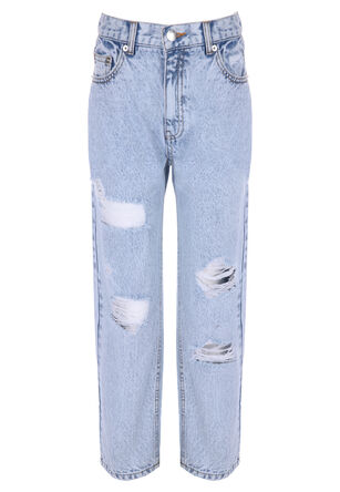 Older Girls Blue Ripped Jeans