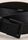 Mens Black Skinny Matte Belt