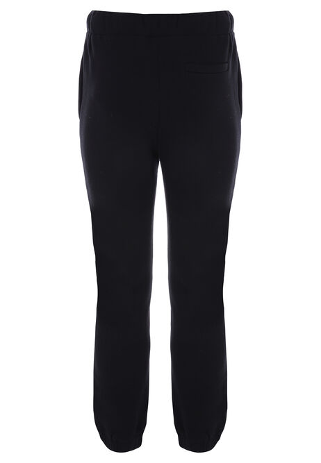 Older Boys Black Los Angeles Joggers
