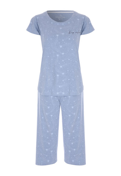 Womens Blue Star Pyjama Set | Peacocks