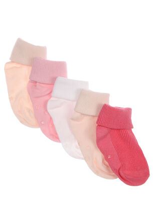 Baby Girl 5pk Pink Socks