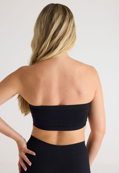 Womens Black Seamfree Bandeau Bra