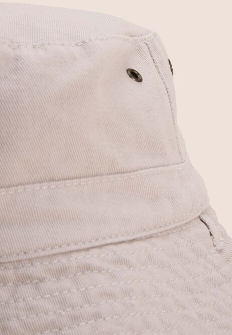 Mens Stone Bucket Hat with Chin Strap