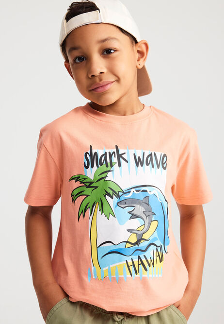 Younger Boys Coral Shark T-shirt