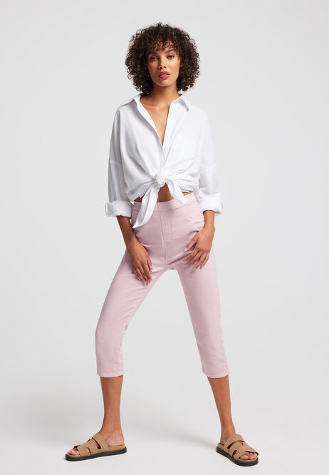 Womens Kate Pink Crop Jeggings