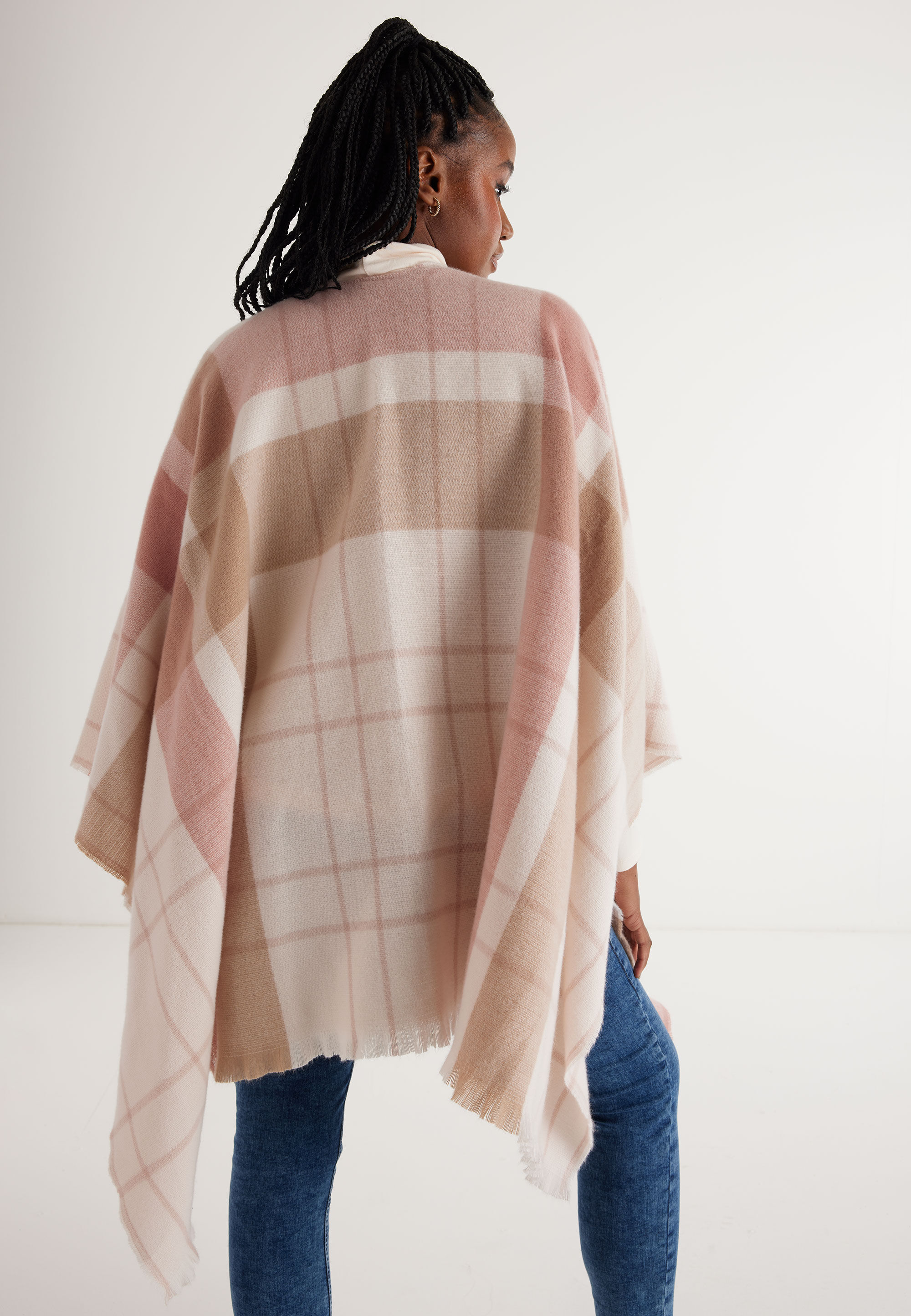 Cream checkered deals scarf