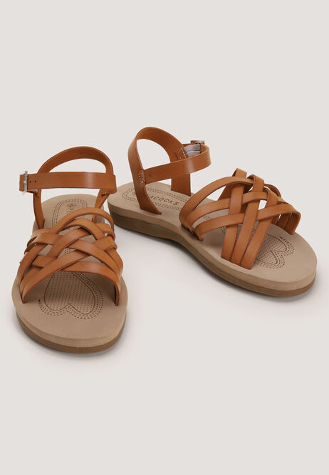 Womens Tan Comfort Sandals