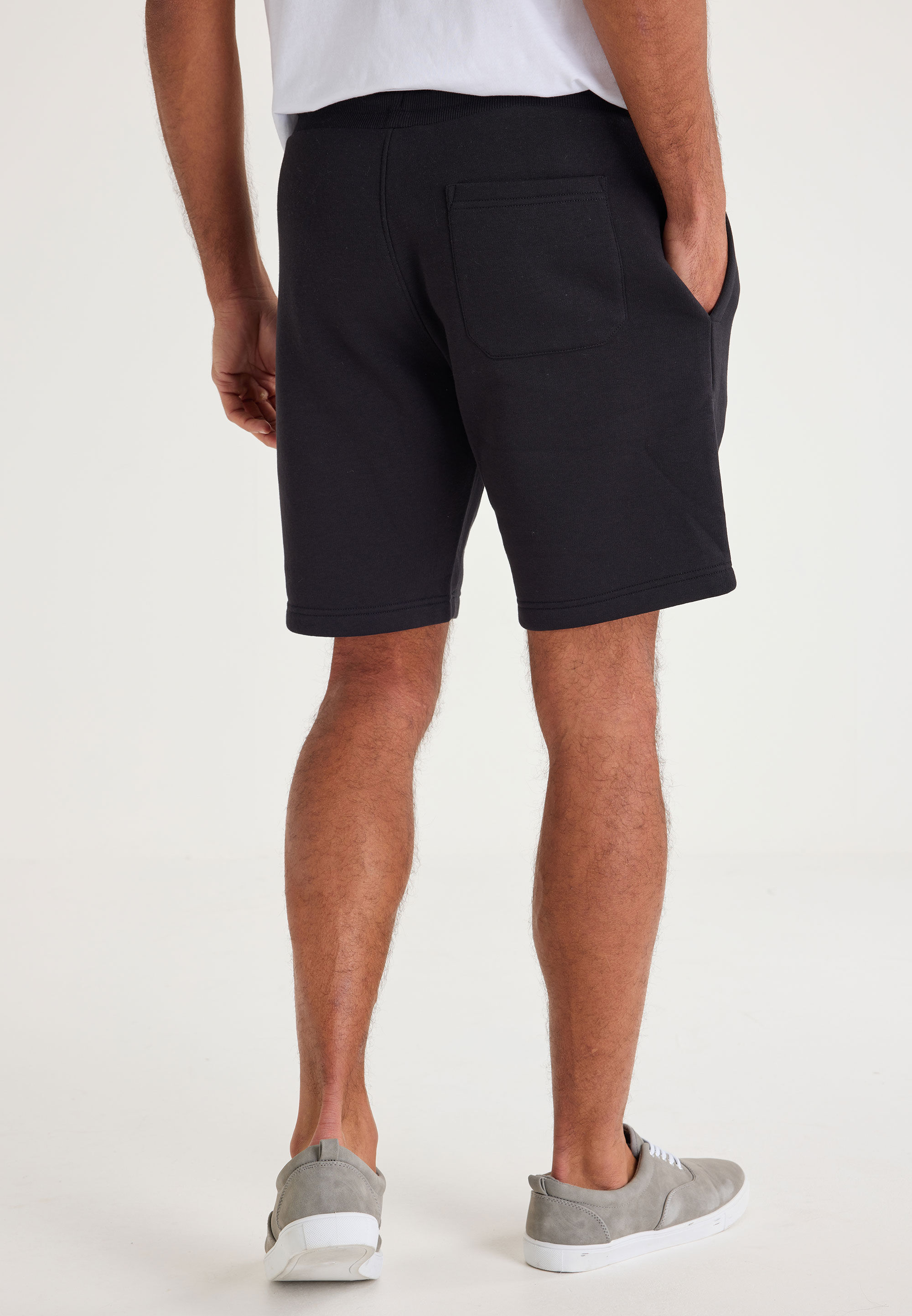 Mens black casual shorts best sale