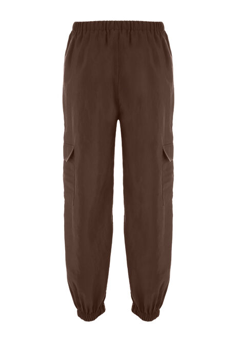Older Girls Brown Cargo Combat Trousers