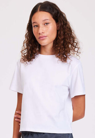 Older Girl White Boxy T-Shirt