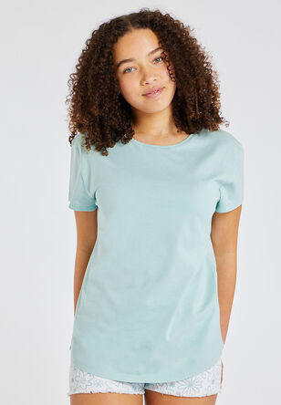 Older Girls Sage Green Cotton T-Shirt