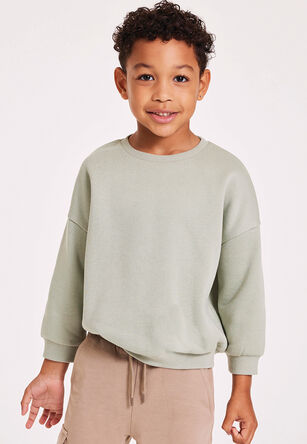 Younger Boy Sage Oversized Sweatshirt